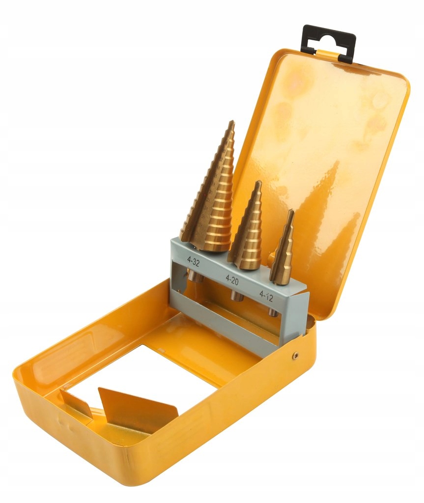 Tolsen Drill Step Set 3 PC Titanium Coated