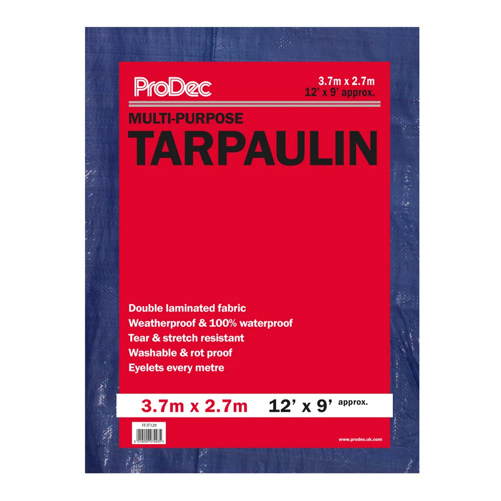 Prodec Tarpaulin 3.7m x 2.7m