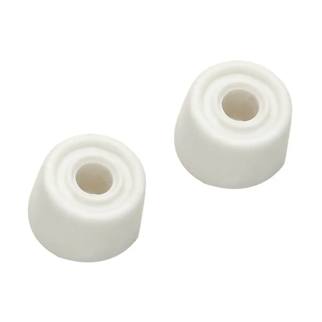 White PVC Door Stop 35mm 2 Pack