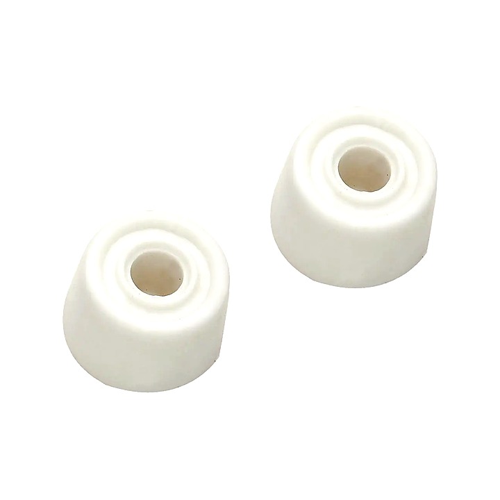 White PVC Door Stop 35mm 2 Pack