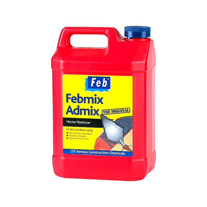 Febmix Admix Original Mortar Plasticiser 5L 