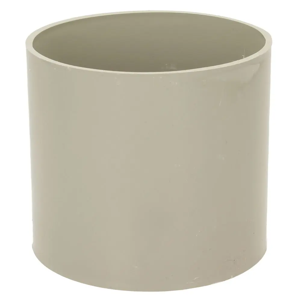 Davant 110mm Solvent Weld Olive Grey Soil Double Socket Slip Coupler 