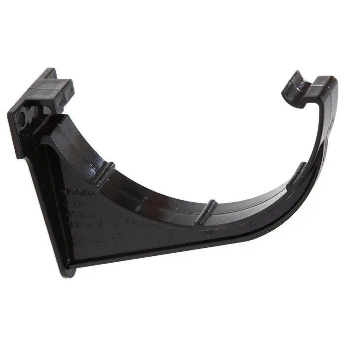 112mm Half Round Gutter Fascia Bracket Black