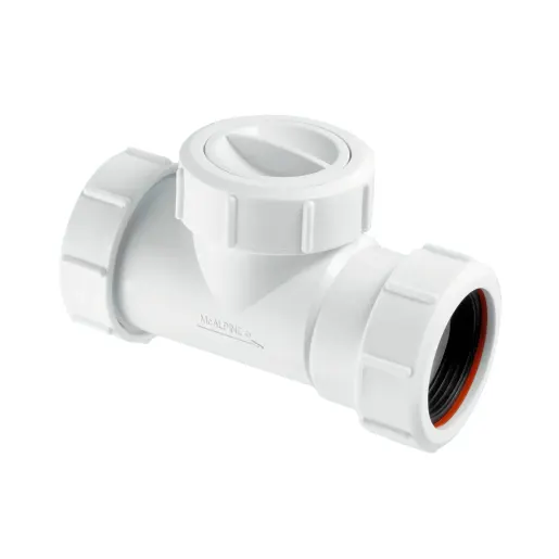 McAlpine 1.5" Multifit In-Line Non-Return Valve White