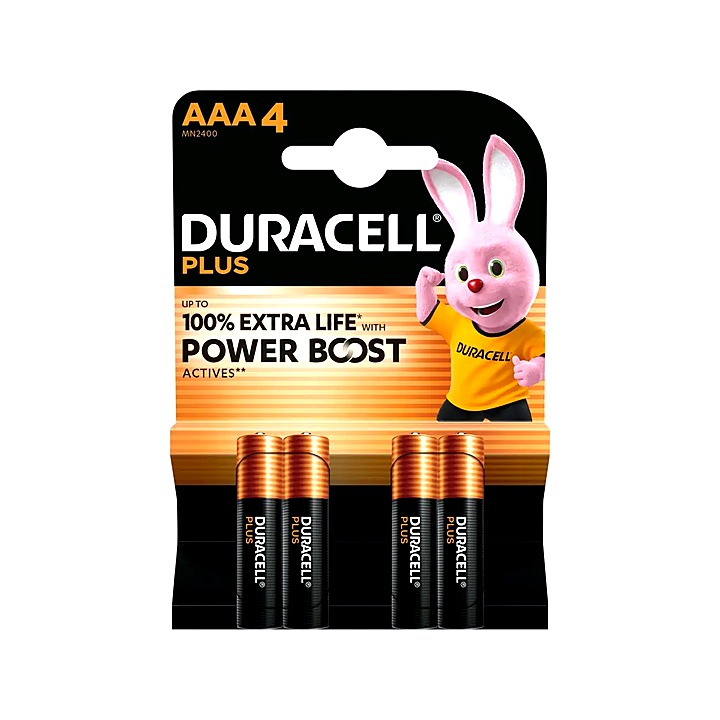 Duracell Plus AAA 4 Pack