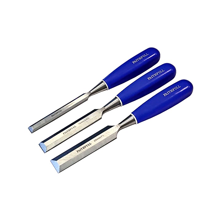 Faithfull Bevel Edge Chisel Set 3pcs