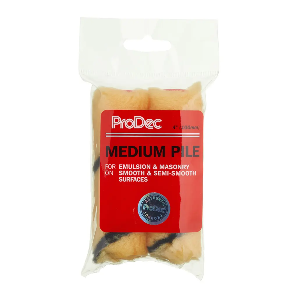 ProDec 4" Tiger Medium Pile Mini Roller 2 Pack