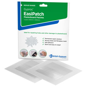 Gyproc Easipatch Plasterboard Patches 100mm x 100mm 2 Pack