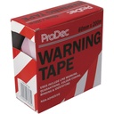 Prodec Red/White Warning Tape 60mm x 200m 