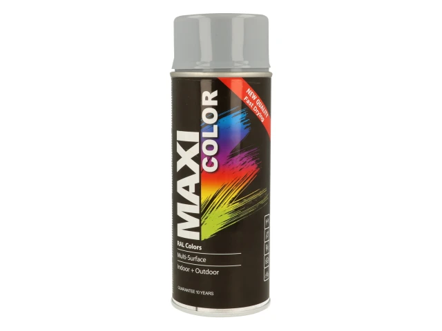 Maxicolor Gloss Silver Grey Spray Paint 400ml 