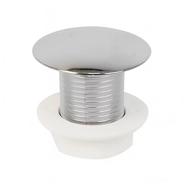 Chrome Cistern Hole Stopper