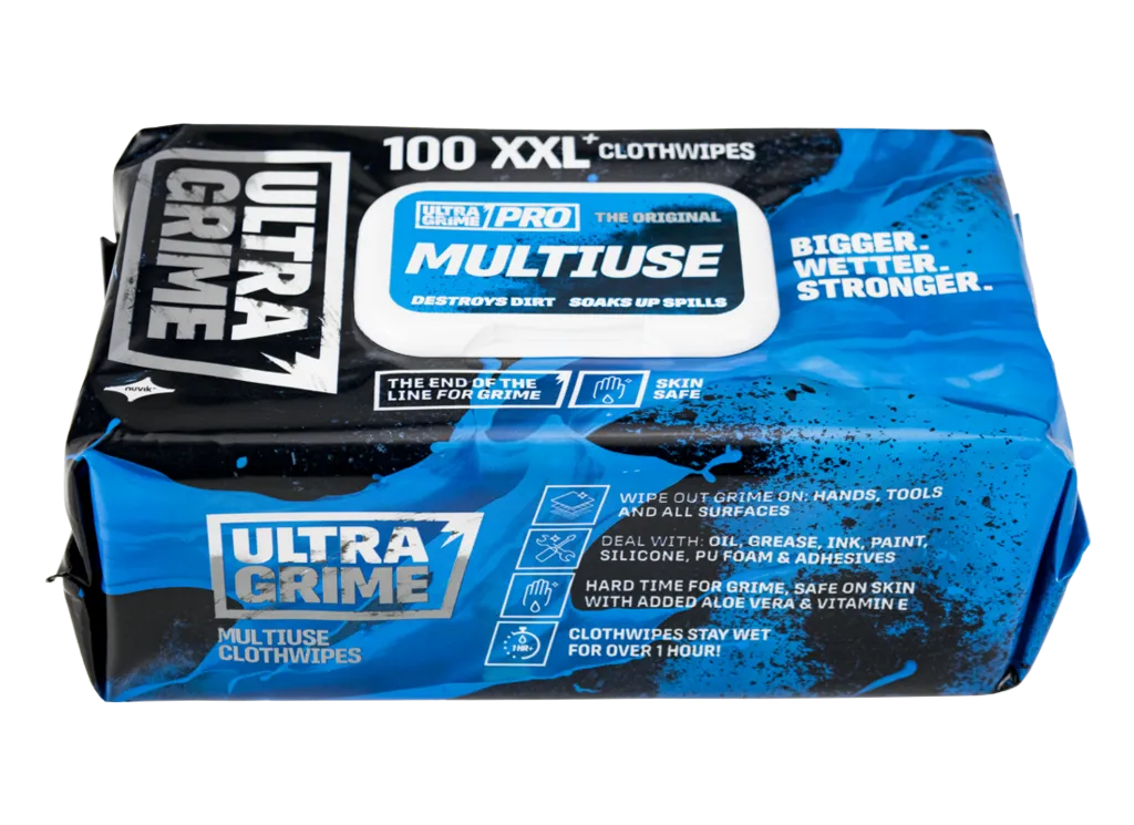 UltraGrime Pro Multi-Use Wipes 100 Pack