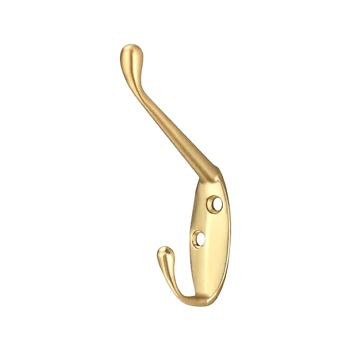 Coat Hook Single Brass