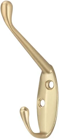 Coat Hook Single Brass