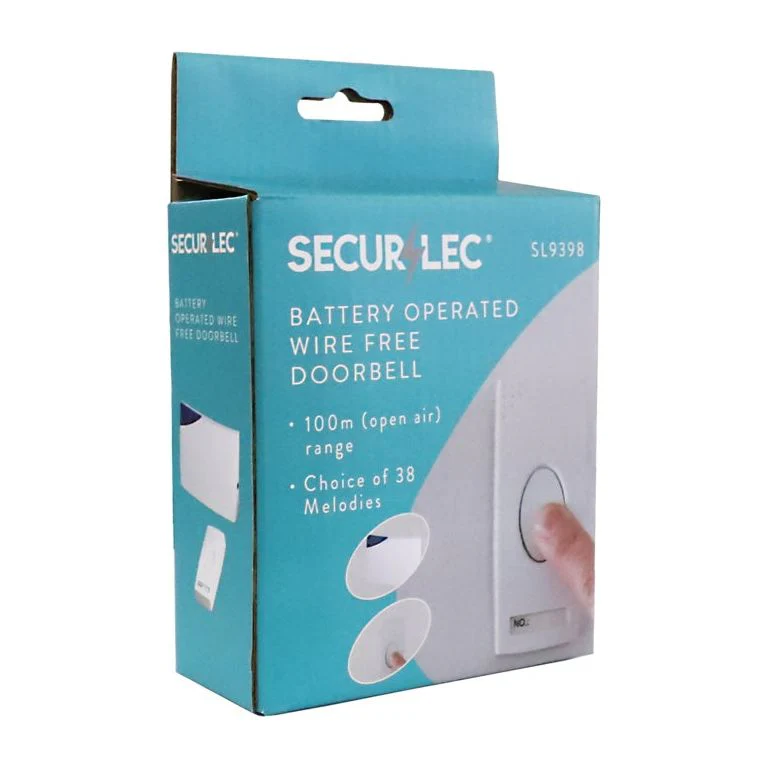 Securlec Wireless Doorbell & Chime 50m