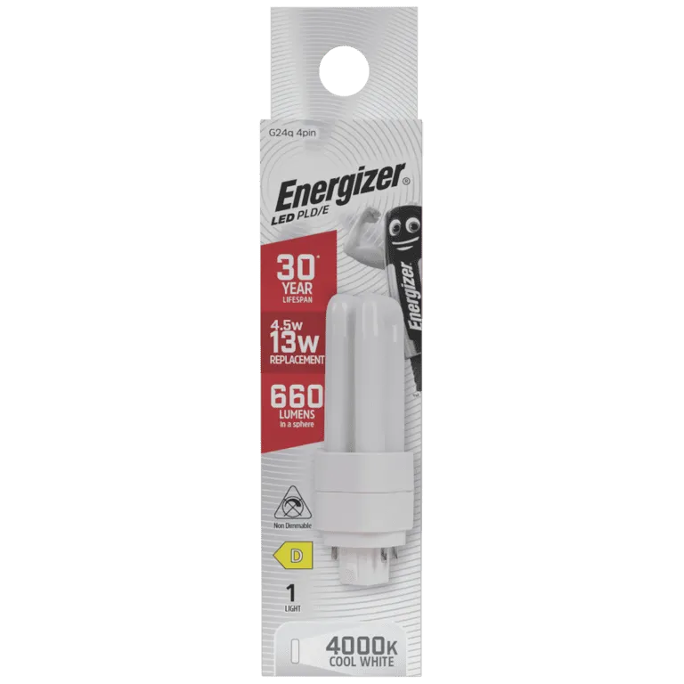 Energizer LED 4 Pin 4.5W 4000k
