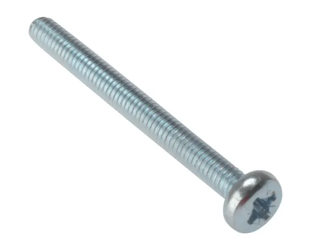 ForgeFix Machine Screw Phillips Pan Head M5 X 50mm 25 Pack