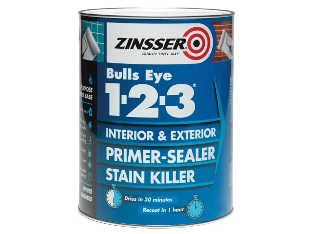 Zinsser B-I-N White Matt Stain Block Primer Sealer 1L