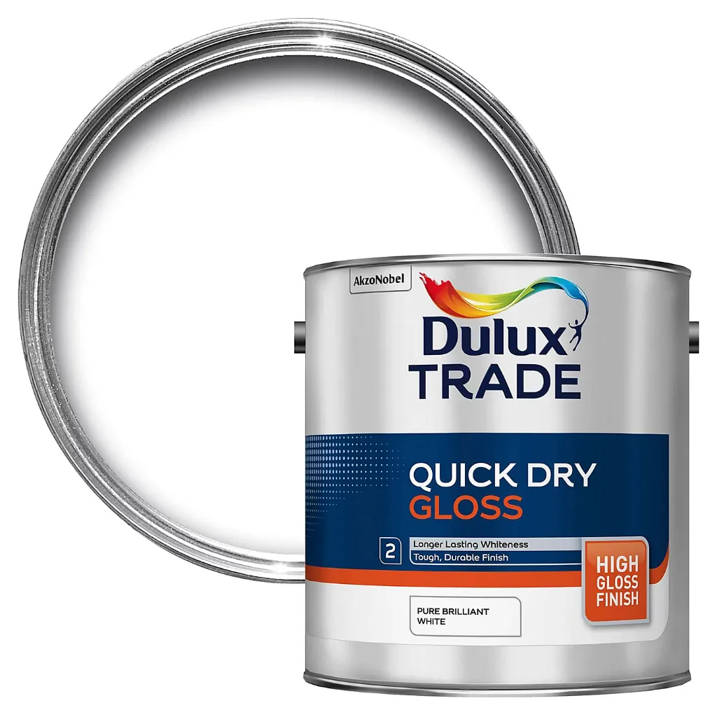Dulux Trade High Gloss Pure Brilliant White 2.5L