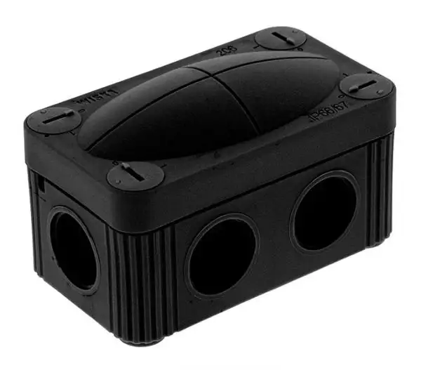 Wiska Adaptable Junction Box Enclosure Black