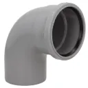 110mm Push Fit Single Socket Bend Olive Grey 92°