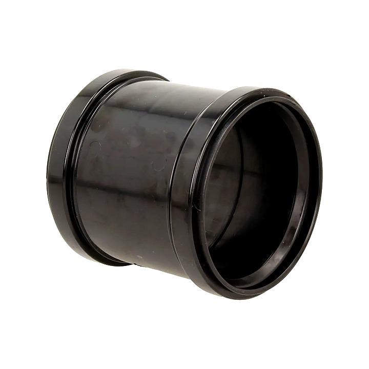 110mm (4") Push Fit Coupler Black
