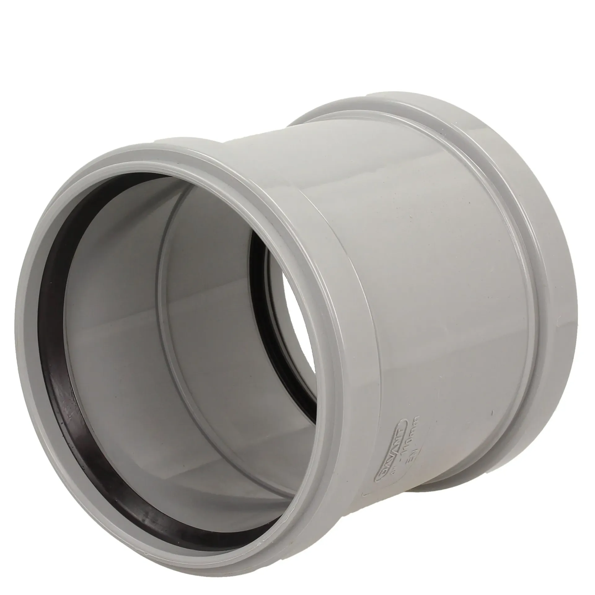 110mm (4") Push Fit Coupler Grey