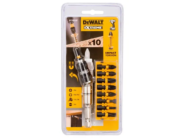 Dewalt Extreme Impact Torsion Bit Set 10pcs