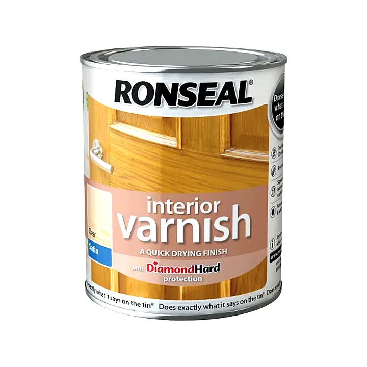 Ronseal Interior Varnish Satin Clear 250ml