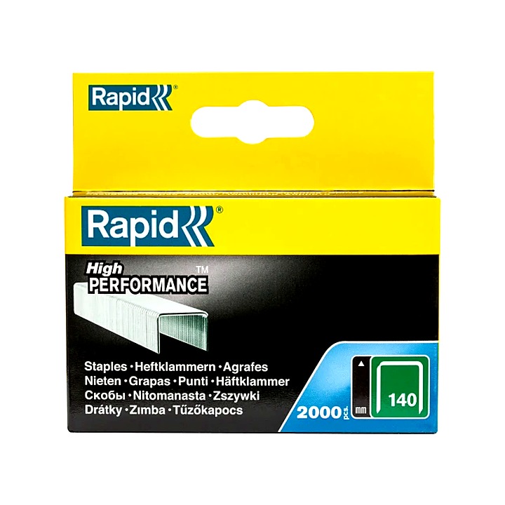 Rapid 140/8 8mm Galvanised Staples Box 2000