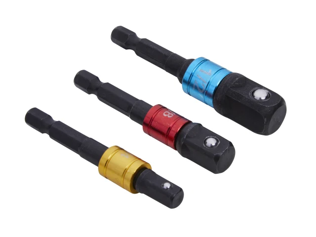 Colour Coded Impact Socket Adaptor Set 3 Piece