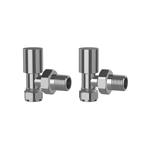 Pro Plus Chrome Radiator Valve Angled 2pcs