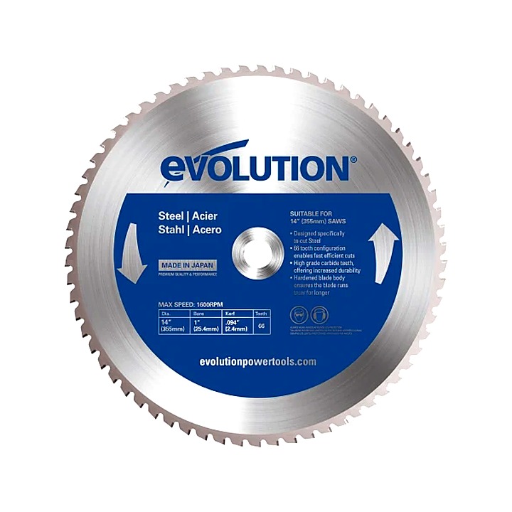 Evolution Mild Steel Cutting Circular Saw Blade 185 x 20mm x 40T