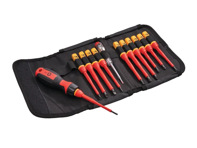 Faithfull Quick Change VDE Screwdriver Set 13 Piece