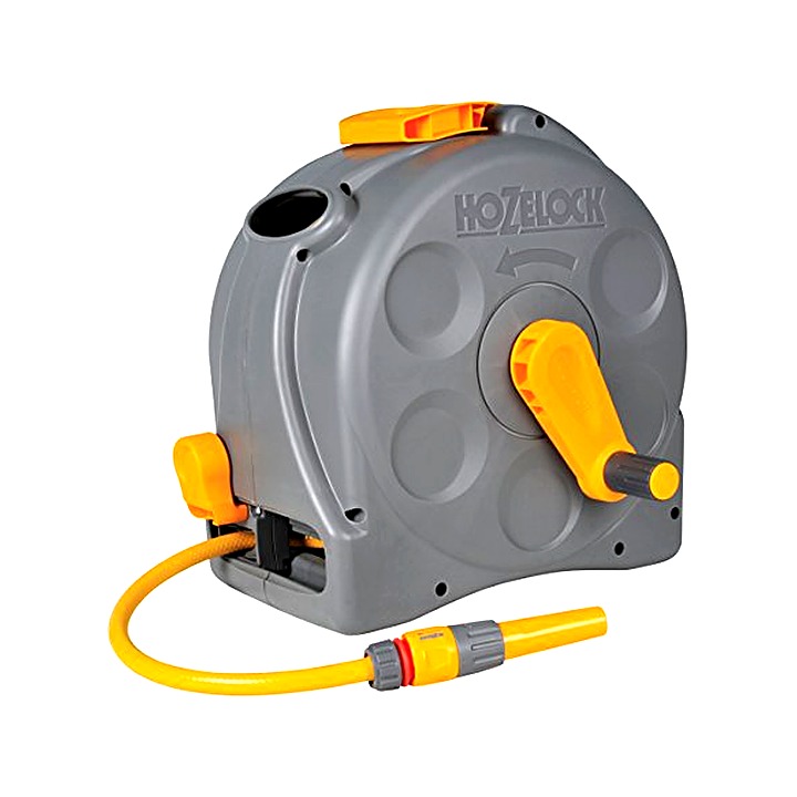 Hozelock 2 in 1 Complete Enclosed Reel + Hose 25m
