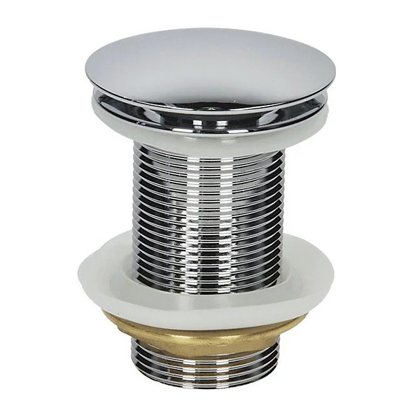 Mushroom Unslotted Basin Push Button Waste