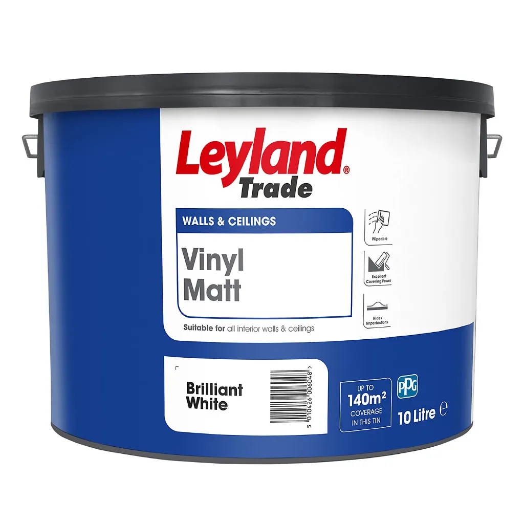 Leyland Trade Vinyl Matt Brilliant White 10L