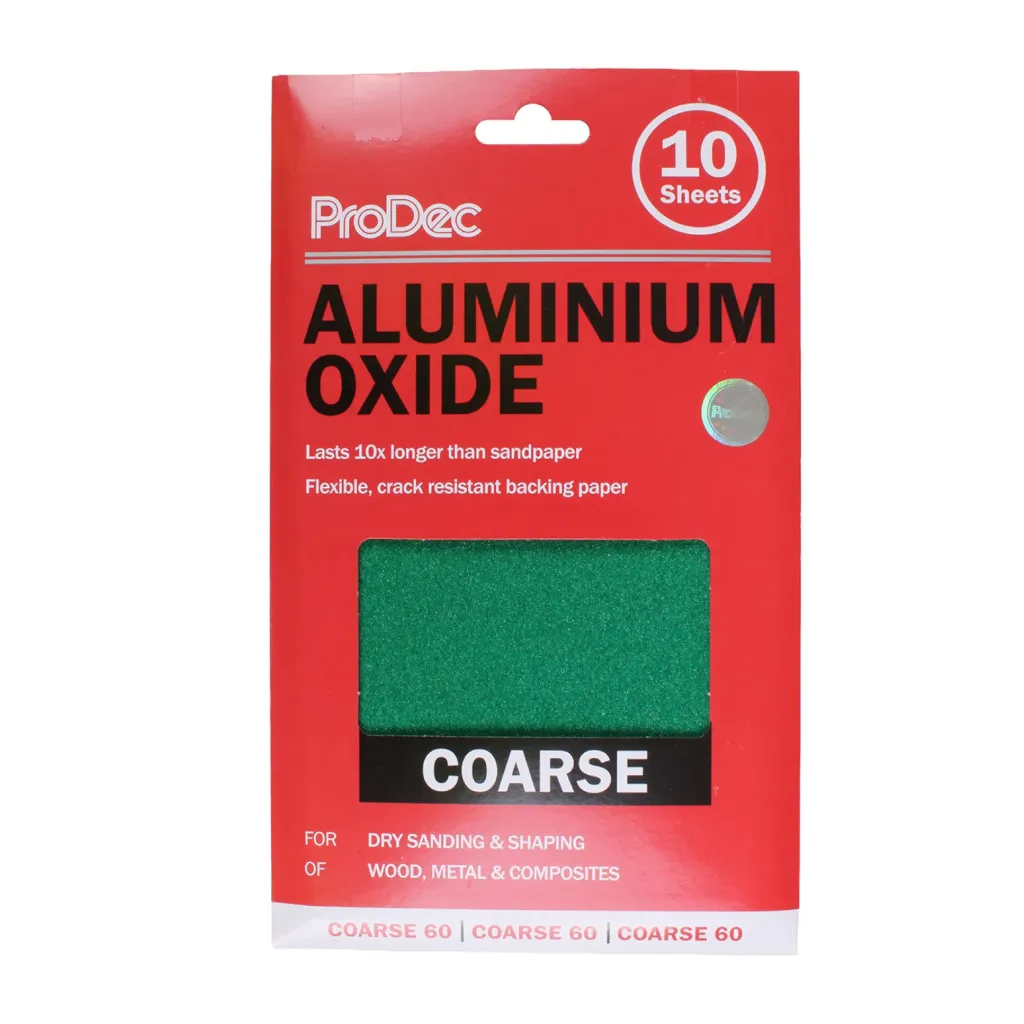 ProDec 60G Aluminium Oxide Sheets 230mm x 140mm 10 Pack