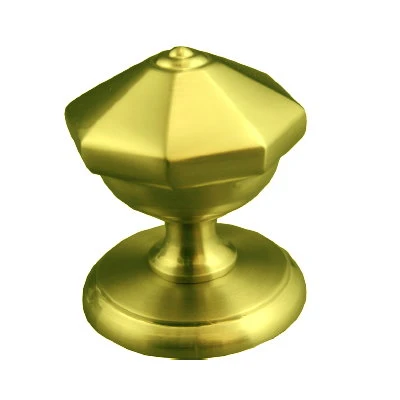 Victorian Center Door Knob 70mm Brass