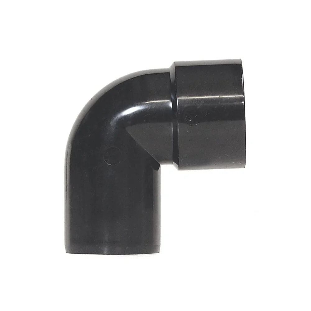50mm Spigot Elbow 90°Solvent Weld (Street Elbow) Black