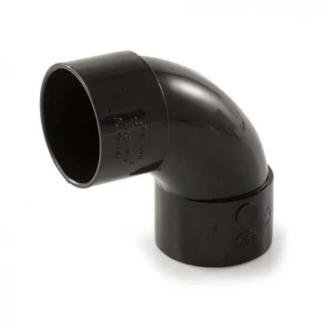 50mm Elbow 92.5° Solvent Weld Black