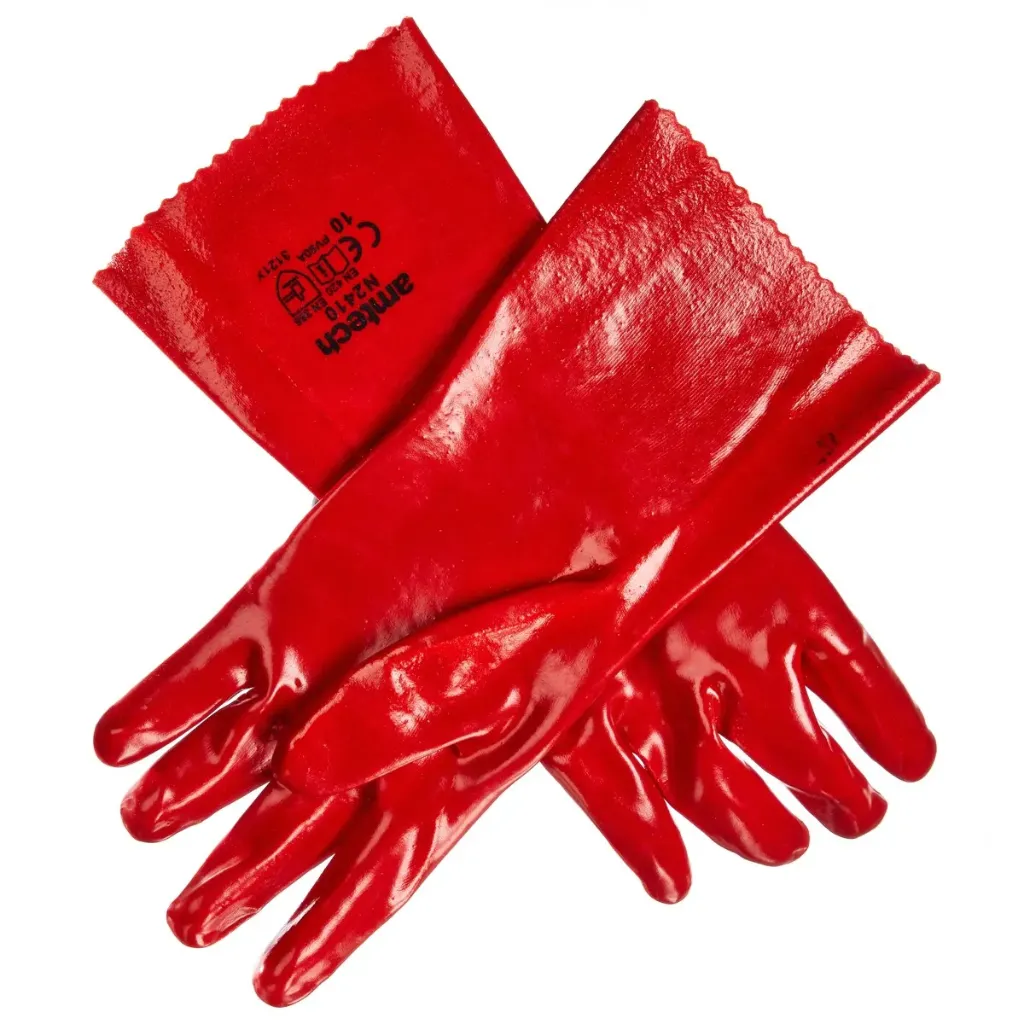 Amtech XL (Size 10) Heavy duty PVC Gauntlet Gloves
