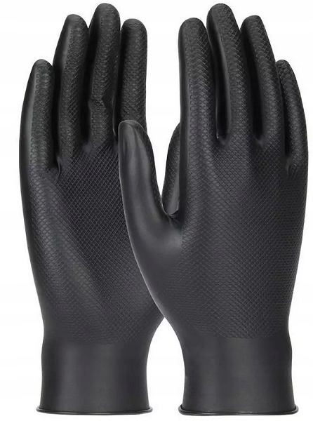 Gator Gripz Black Nitrile Gloves XL Box of 50