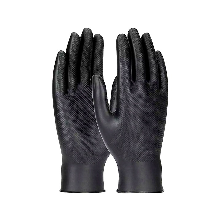 Gator Gripz Black Nitrile Gloves Medium Box of 50