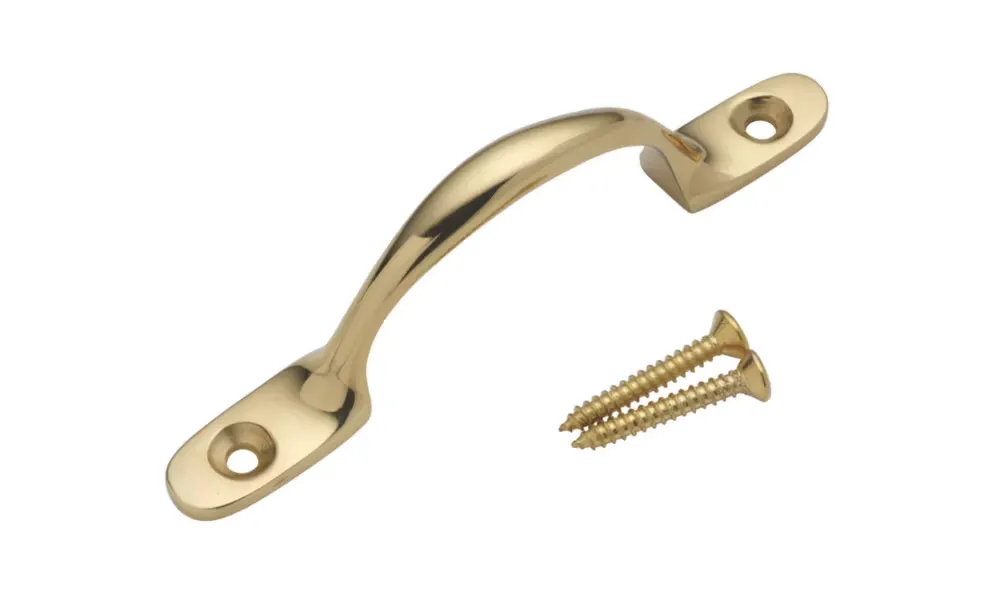 Sichern Sash Window Electro Brass D Handle