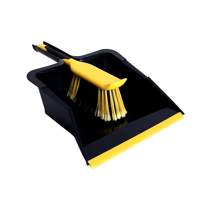 Bulldozer Heavy Duty Dustpan and Brush Set