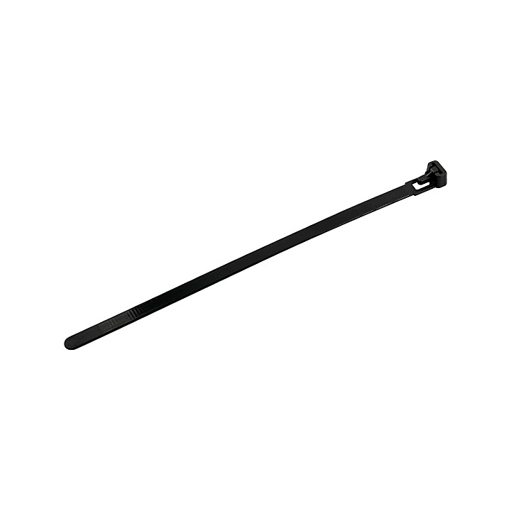 Faithfull Reusable Cable Tie Black 7.6 x 300mm 50 Pack