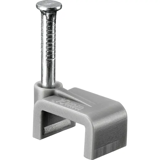 Twin & Earth Cable Clips 2.5mm Grey 50 Pack