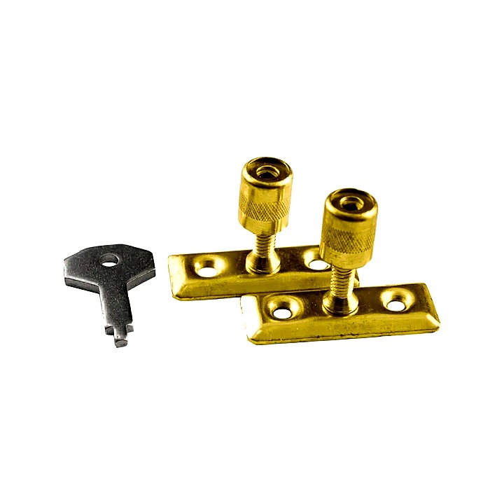 Supreme Casement Stay Locks Brass