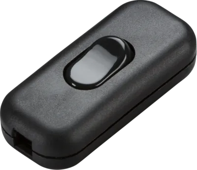 6A DP Inline Cord Switch Black